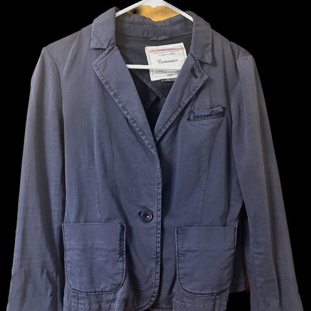Anthropologie Navy Blazer | Cartonnier | Size XS